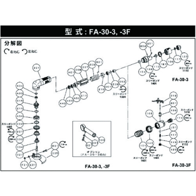 藤野優(yōu)勢供應日本不二空機 FUJI  FCD-6X-1 角鉆頭（后方排氣型）